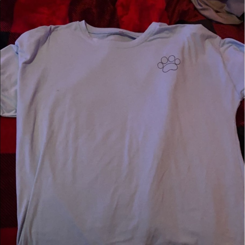 cute cherry blossom paw print shirt